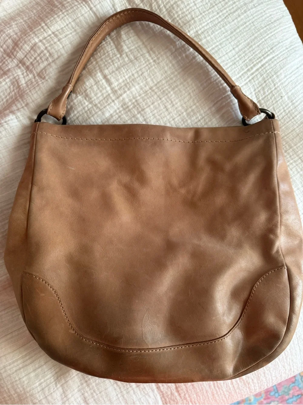 Frye Brown Leather Messenger Bag